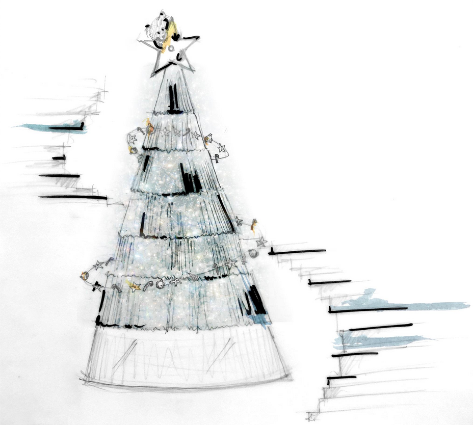 imagen 3 de Así es el Árbol de Navidad del Claridge’s diseñado por Kim Jones, director creativo de Dior.