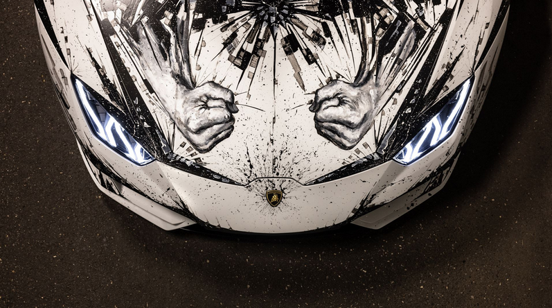 imagen 6 de Minotauro, el Lamborghini Huracan Evo según el artista italiano Paolo Troilo.