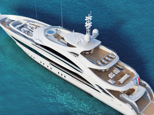 Project Aura, el quinto yate botado por Heesen Yachts en 2021.