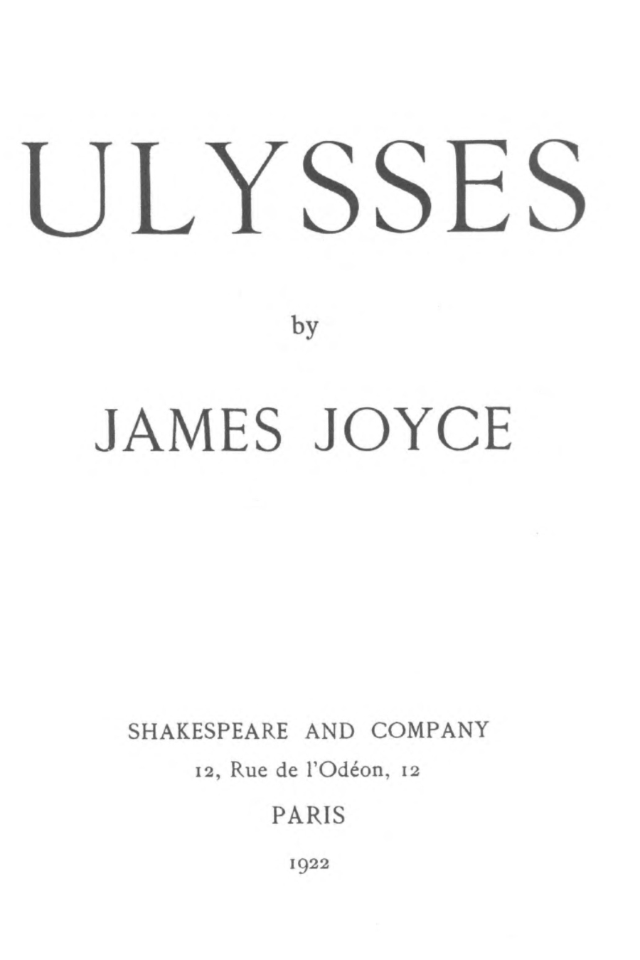 imagen 3 de Ulises cumple cien años, Joyce ciento cuarenta.