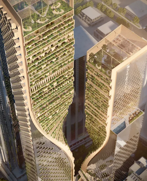 imagen 3 de El jardín vertical más alto de mundo estará en el Four Seasons de Melbourne.