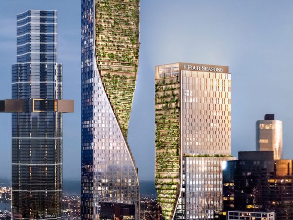 El jardín vertical más alto de mundo estará en el Four Seasons de Melbourne.