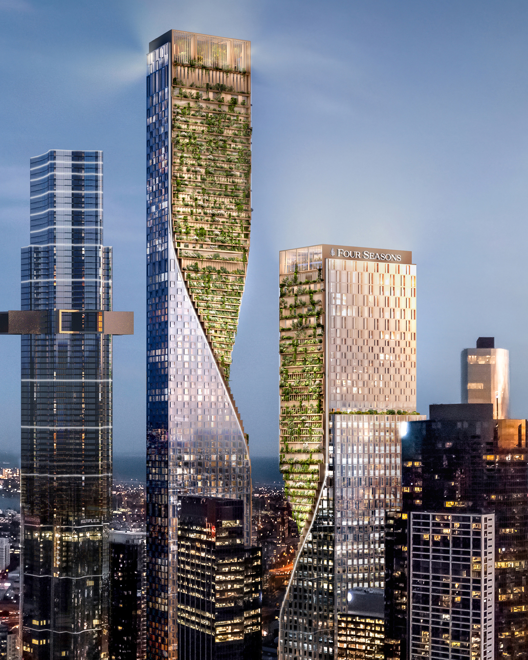 imagen 2 de El jardín vertical más alto de mundo estará en el Four Seasons de Melbourne.