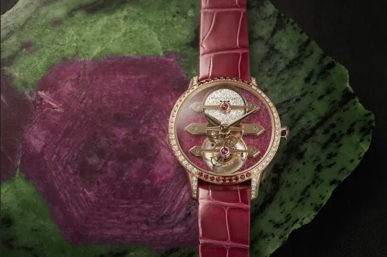 imagen 6 de Girard-Perregaux presenta un espectacular reloj joya de rubíes y diamantes.