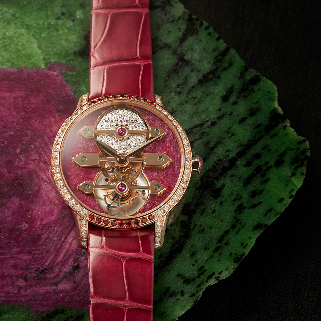 imagen 1 de Girard-Perregaux presenta un espectacular reloj joya de rubíes y diamantes.