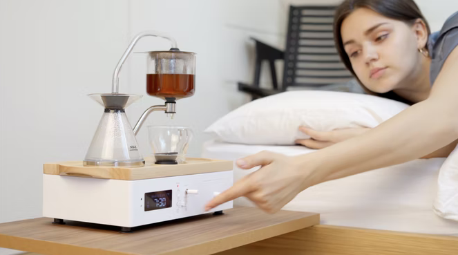 imagen 3 de Te presentamos un reloj despertador con olor y sabor a café (o té).