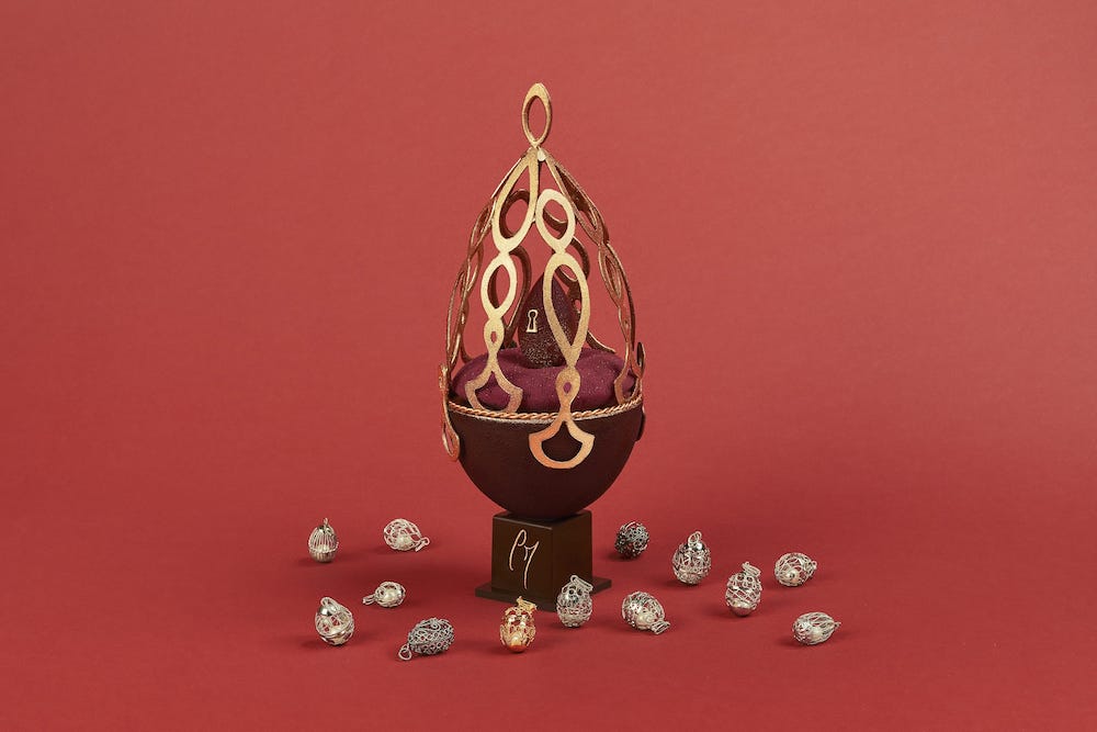 imagen 2 de Caterina Murino y Adrien Bozzolo diseñan el Huevo de Pascua más dulce y enjoyado del mundo.