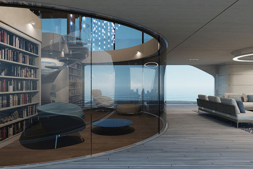 imagen 2 de Posterity Superyacht Concept, el lujo elegante hecho yate de lujo.