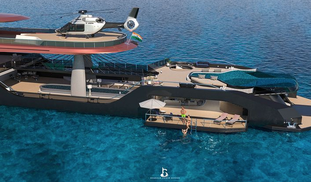 imagen 6 de Zion, un concept yacht de escádalo de Bhushan Powar Design.