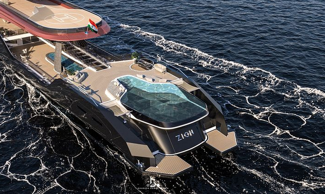 imagen 5 de Zion, un concept yacht de escádalo de Bhushan Powar Design.