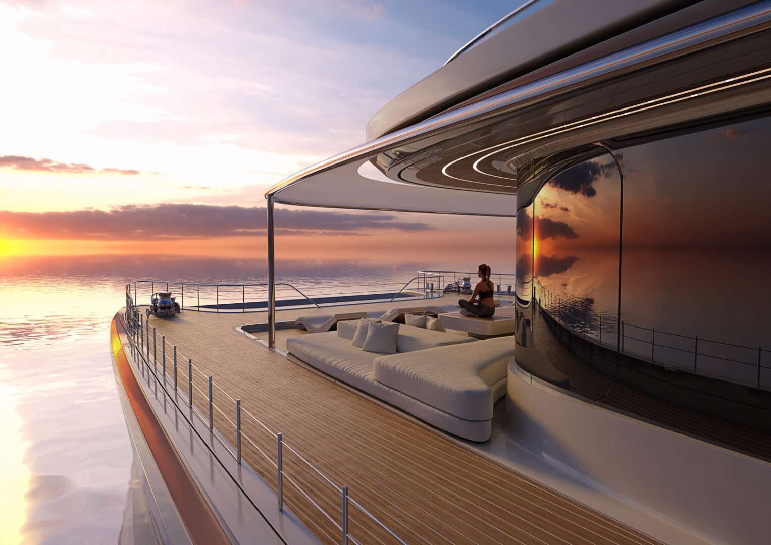 imagen 3 de Oneiric, así es el catamarán de lujo que Zaha Hadid Architects ha diseñado para Rossinavi.