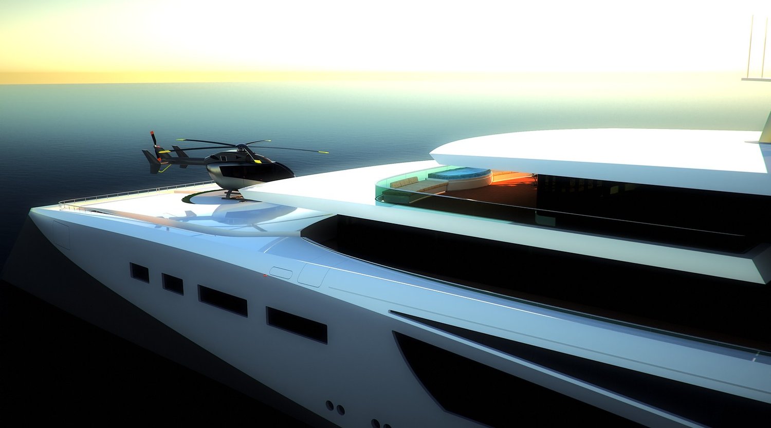 imagen 11 de M Catamaran Concept, el espectacular yate diseñado por Nick Stark.