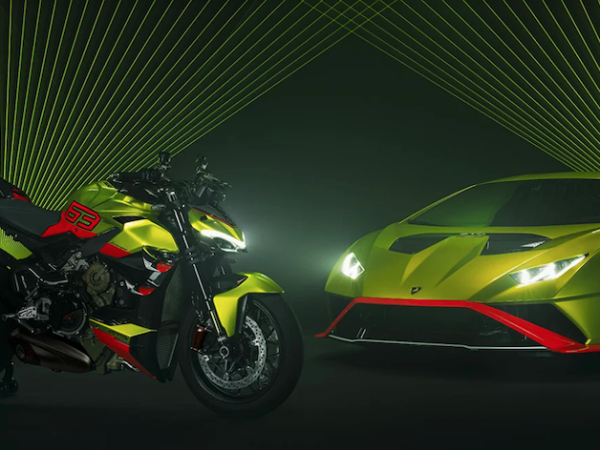 La Ducati Streetfighter V4 Lamborghini se inspira en el Huracán STO Super Sports Car.