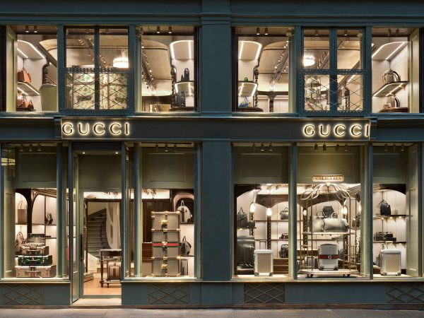 La primera tienda de maletas de Gucci está en París.