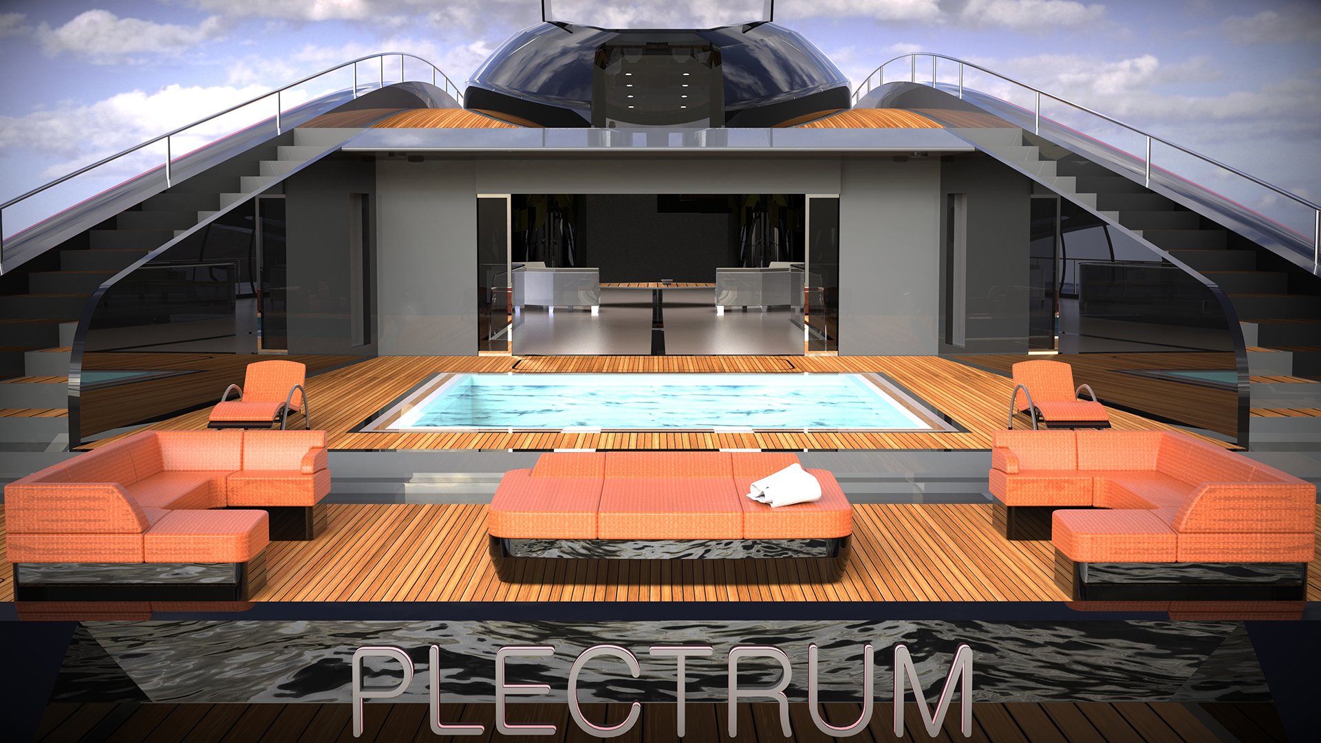 imagen 10 de Plectrum Hydrofoil Yacht, el diseño de Lazzarini que tiene todo lo que puedas soñar en un yate de lujo.