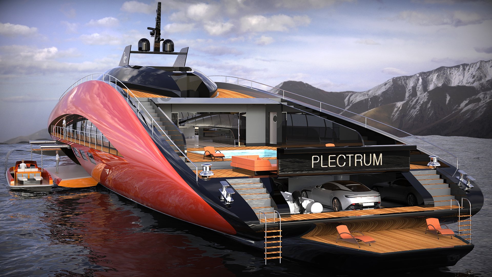 imagen 8 de Plectrum Hydrofoil Yacht, el diseño de Lazzarini que tiene todo lo que puedas soñar en un yate de lujo.