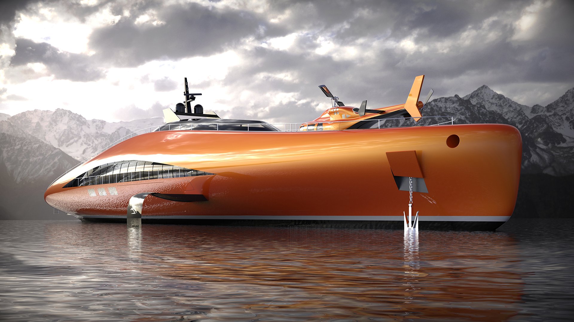 imagen 12 de Plectrum Hydrofoil Yacht, el diseño de Lazzarini que tiene todo lo que puedas soñar en un yate de lujo.