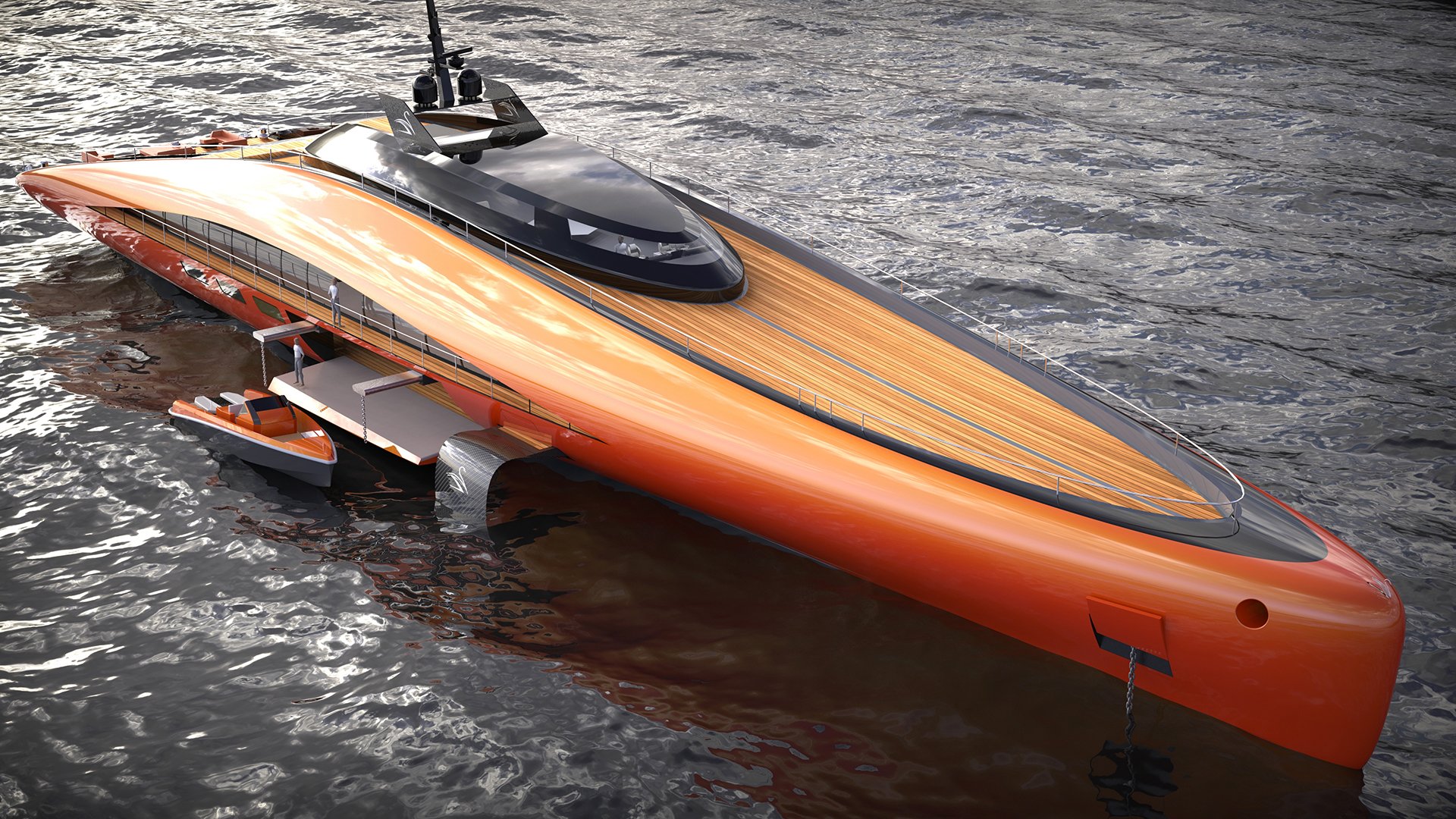 imagen 2 de Plectrum Hydrofoil Yacht, el diseño de Lazzarini que tiene todo lo que puedas soñar en un yate de lujo.