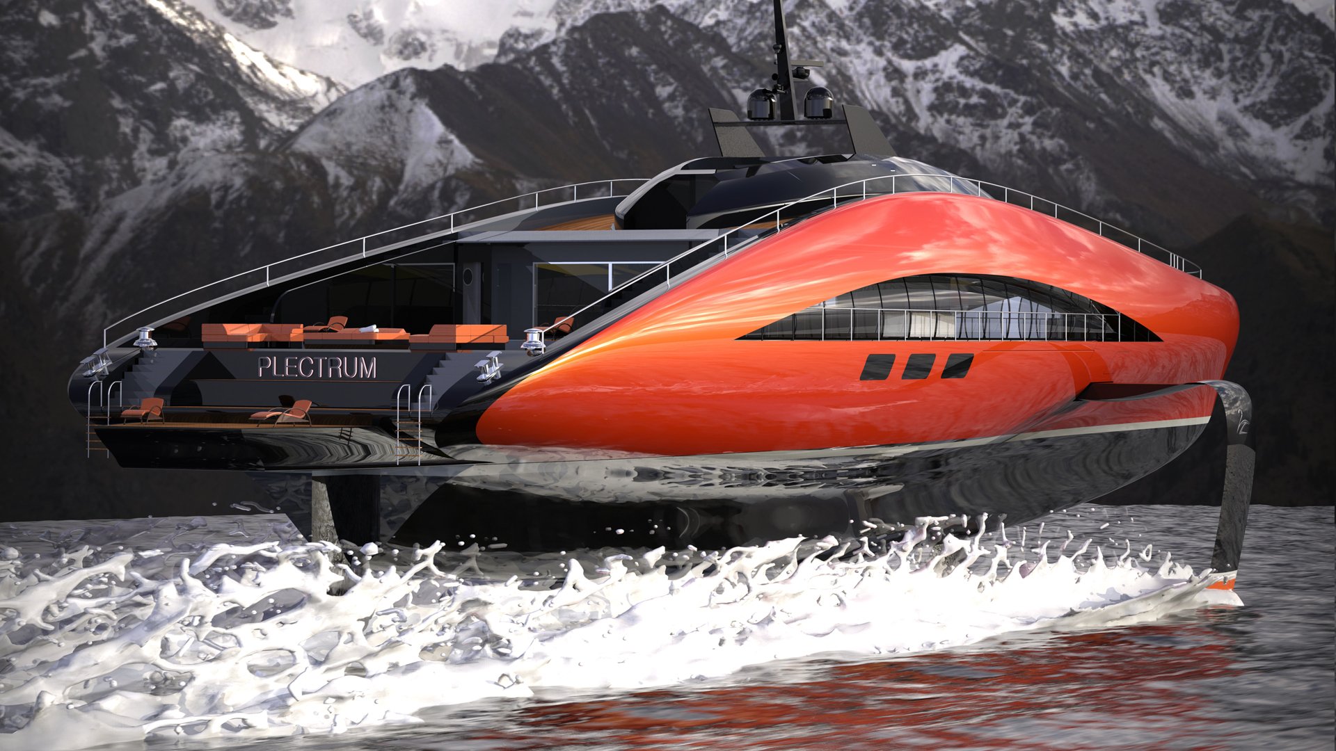 imagen 7 de Plectrum Hydrofoil Yacht, el diseño de Lazzarini que tiene todo lo que puedas soñar en un yate de lujo.