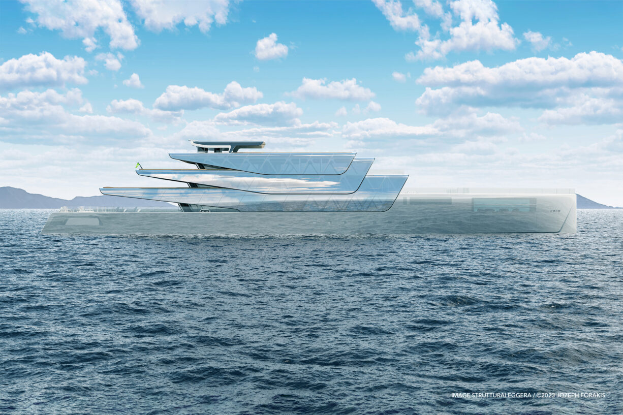 imagen 1 de Pegasus, el yate (casi) invisible diseñado por Jozeph Forakis.