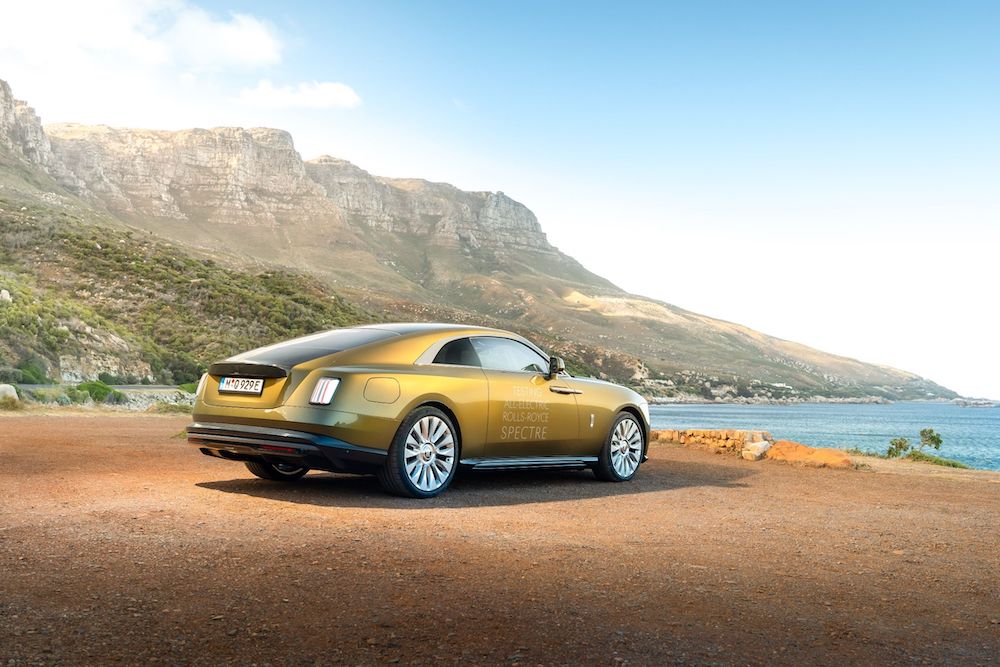 imagen 7 de Spectre, el super coupé eléctrico de Rolls-Royce, está de pruebas en Sudáfrica.
