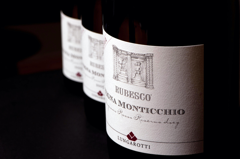 imagen 1 de Rubesco Riserva Vigna Monticchio 2018 by Lungarotti, uno de los mejores vinos de Italia.