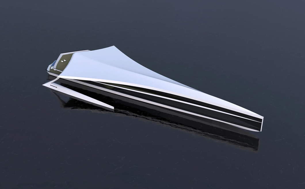 imagen 2 de Wakinyan, el nuevo y espectacular diseño de trimarán de Aras Kazar.