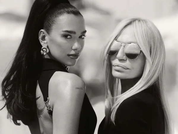 Dua Lipa y Donatella Versace.