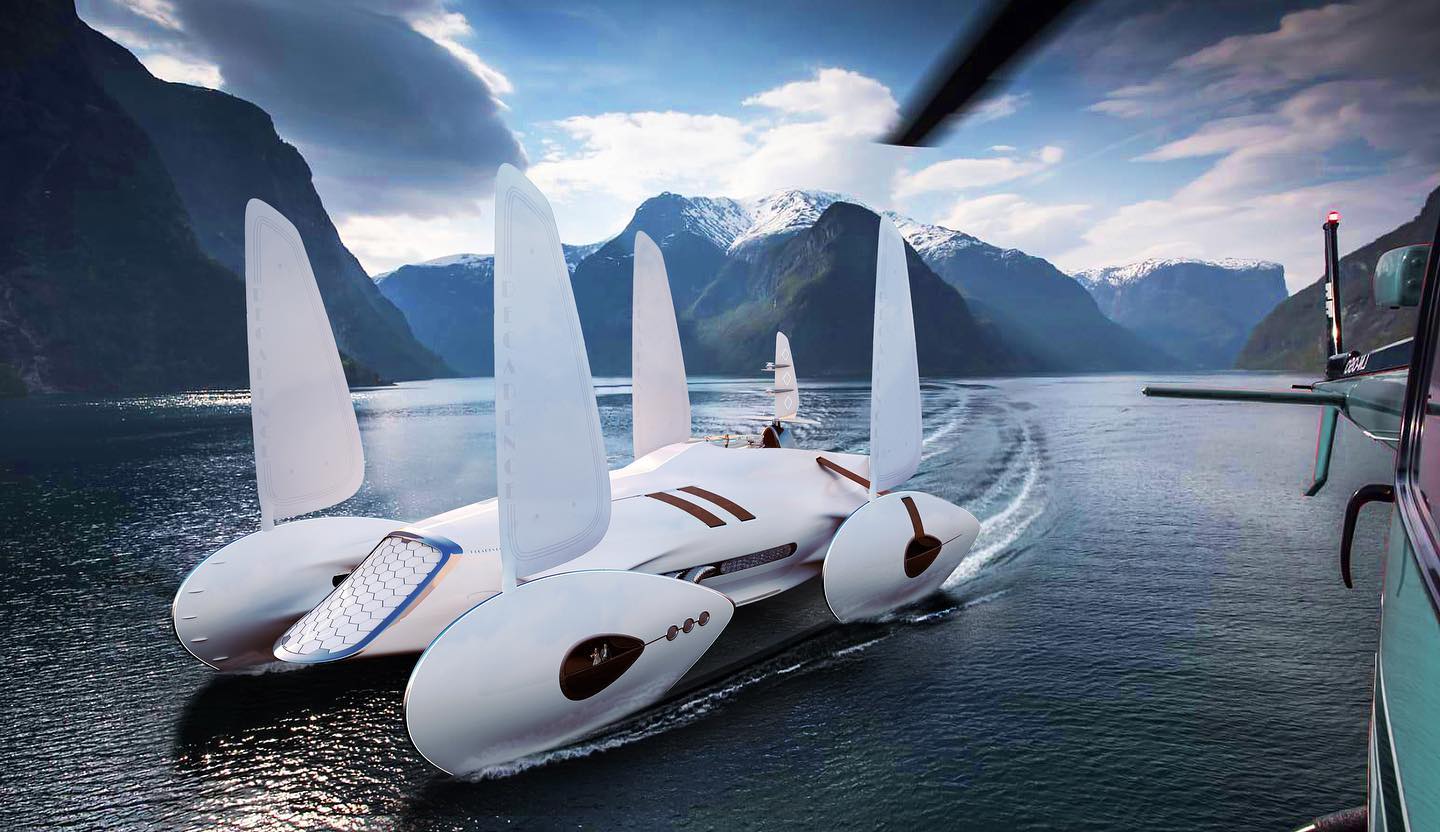 imagen 10 de Decadence, un catamarán inspirado en el diseño de los coches de los felices años 20.