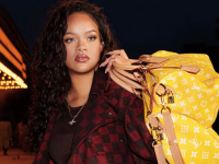 Rihanna y los complementos de hombre Louis Vuitton según Pharrell Williams.