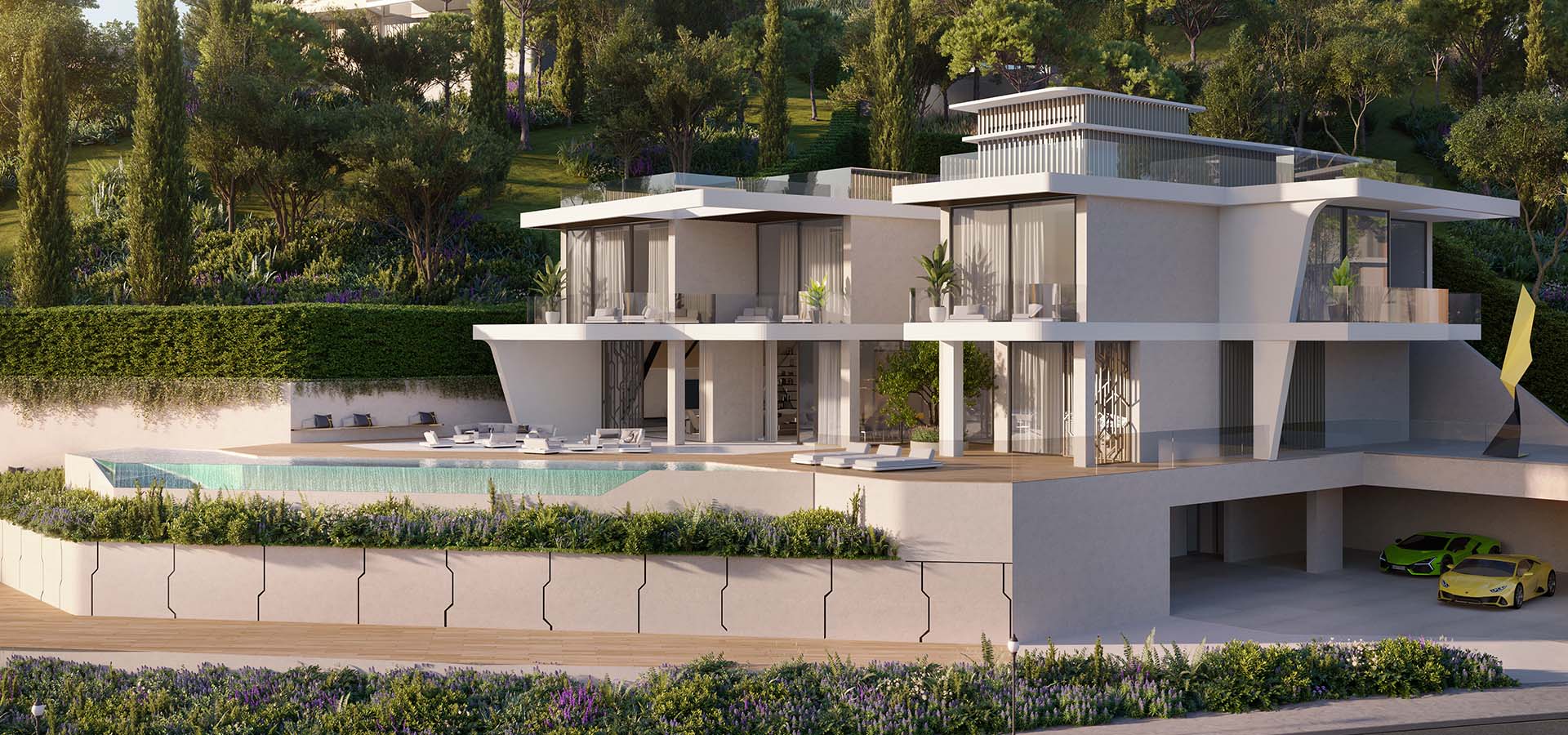 imagen 5 de Tierra Viva: casas inspiradas por Lamborghini en la Costa del Sol.