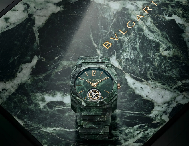 imagen 3 de ¿Cuánto estarías dispuesto a pagar por este reloj de mármol Bulgari Octo Finissimo?