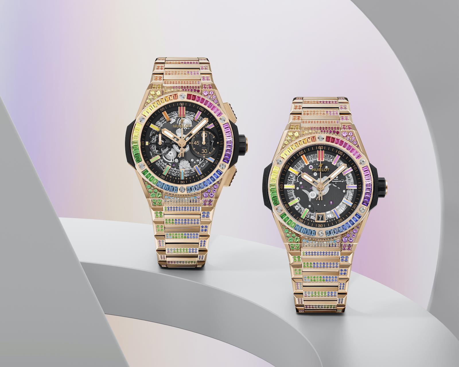 imagen 1 de Rainbow watches: relojes de colores, lujo y Hublot.
