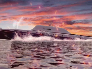Imagen de Migaloo M5, un submarino como un yate de lujo.