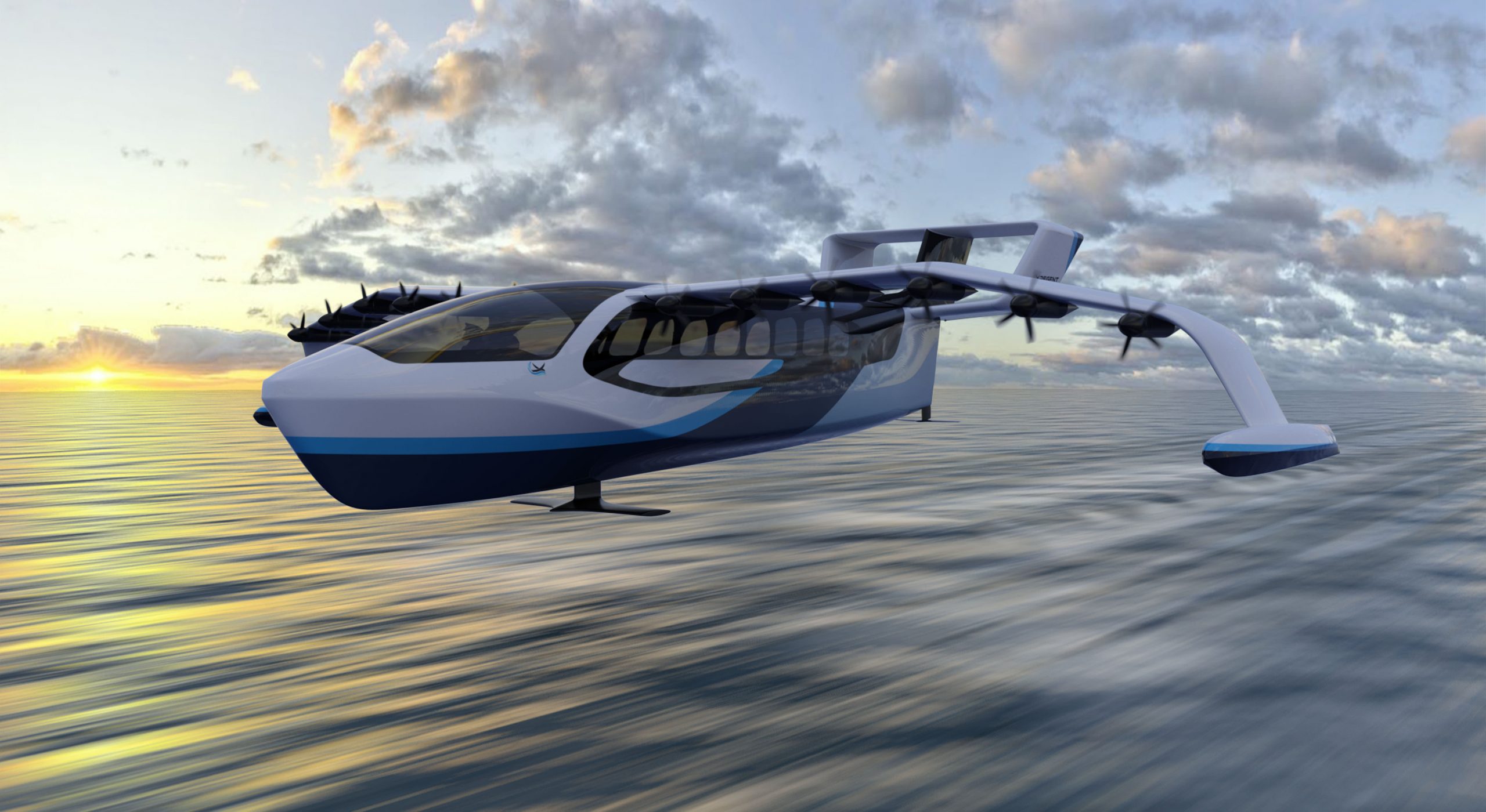 imagen 2 de Regent Viceroy Seaglider: una curiosa avioneta eléctrica.