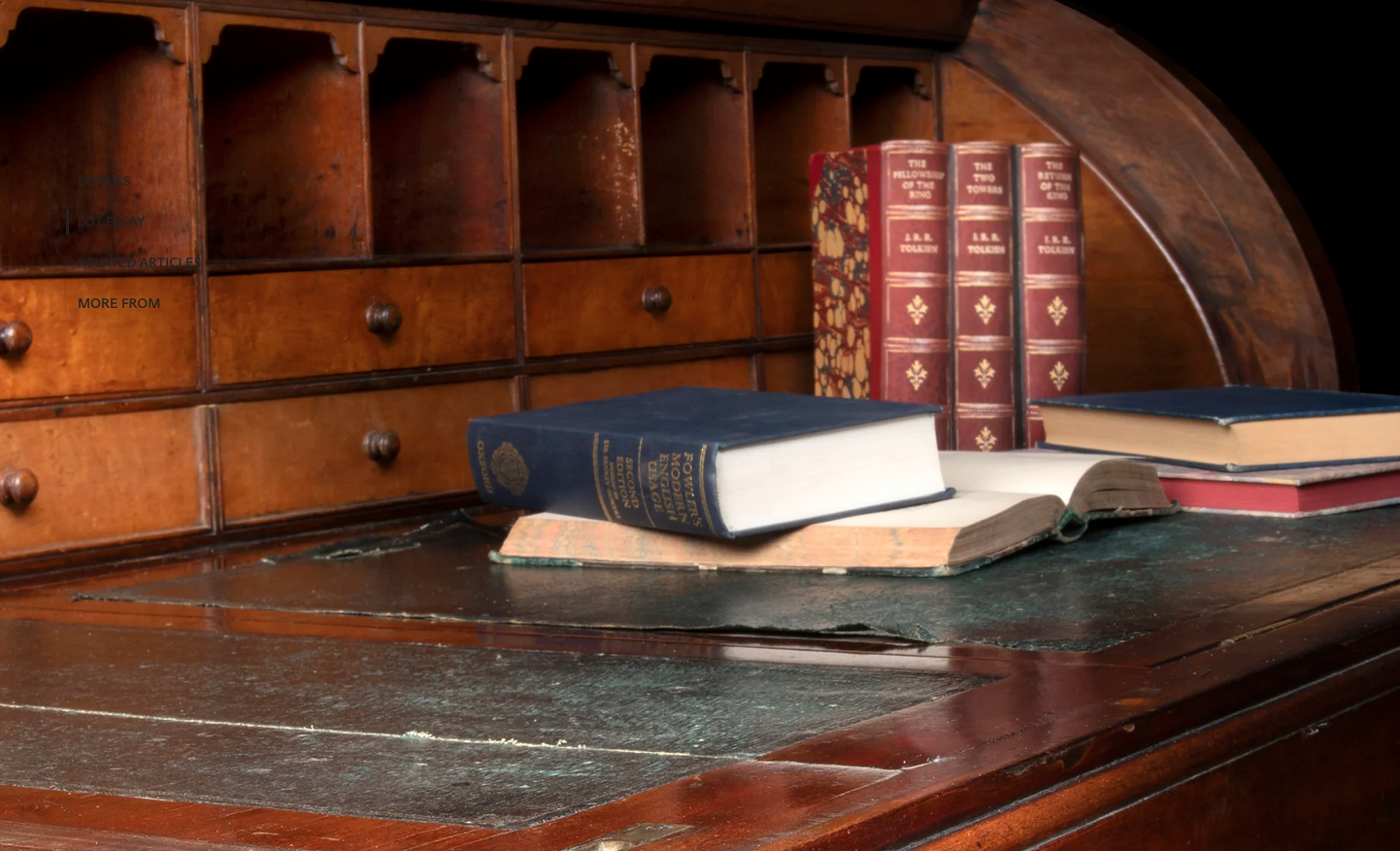 imagen 8 de Christie’s subasta el escritorio de Tolkien.
